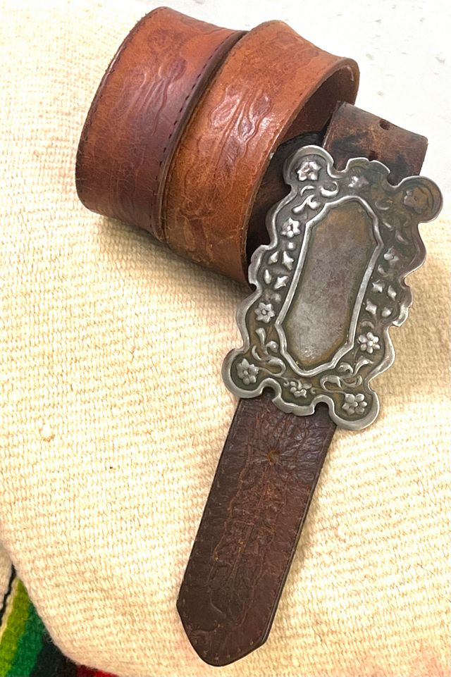 Vintage Leather Belt and Sweet Silver Buckle Selected by Anna Corinna #1