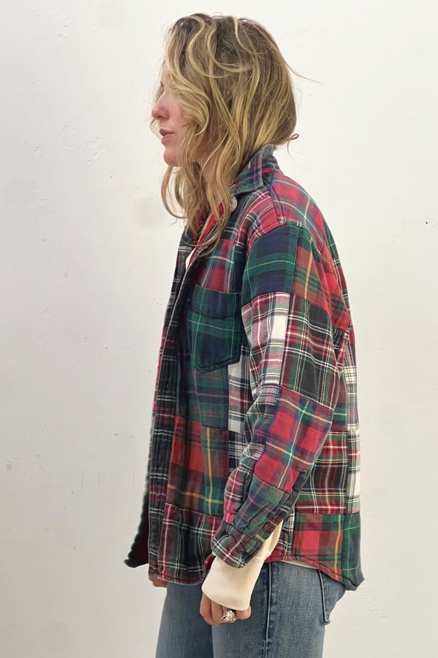 Vinyage J Crew Flannel Patchwork Button Down Selected by Anna Corinna #2