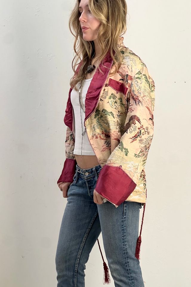 Vintage Souvenir Hawks Smoking Jacket Selected by Anna Corinna #2