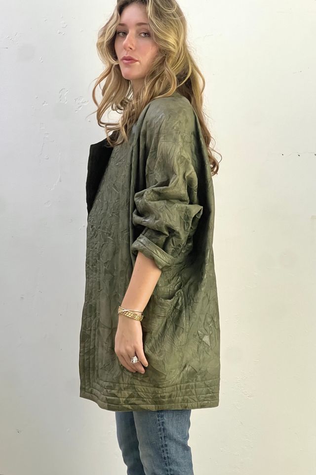 Vintage Structured Leather Jacket Selected by Anna Corinna #1