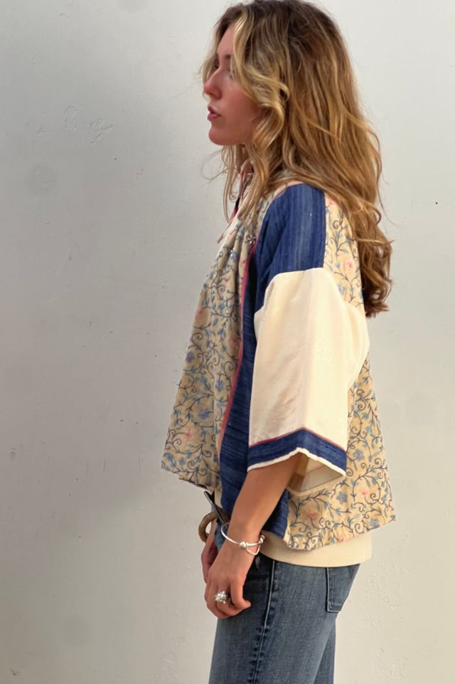 Vintage Patchwork Kimono Demi Remade Silk Selected by Anna Corinna #1