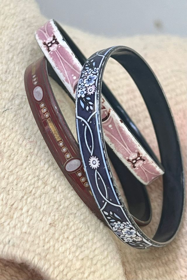 Vintage Stack of Michaela Frey Bangles Selected by Anna Corinna #1
