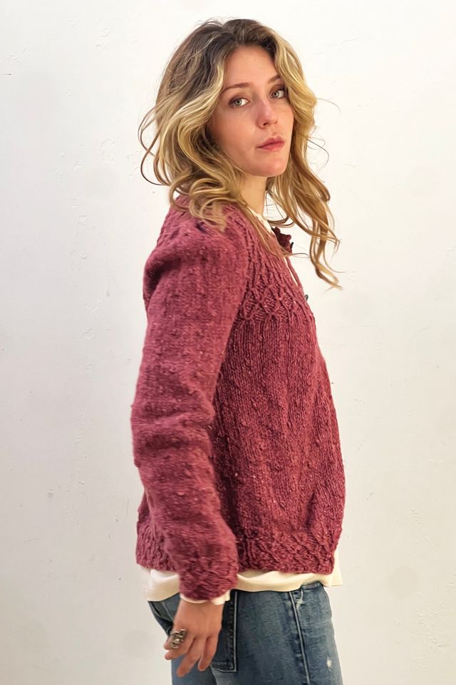 Vintage Wool Hand Knit Cardigan Selected by Anna Corinna #2