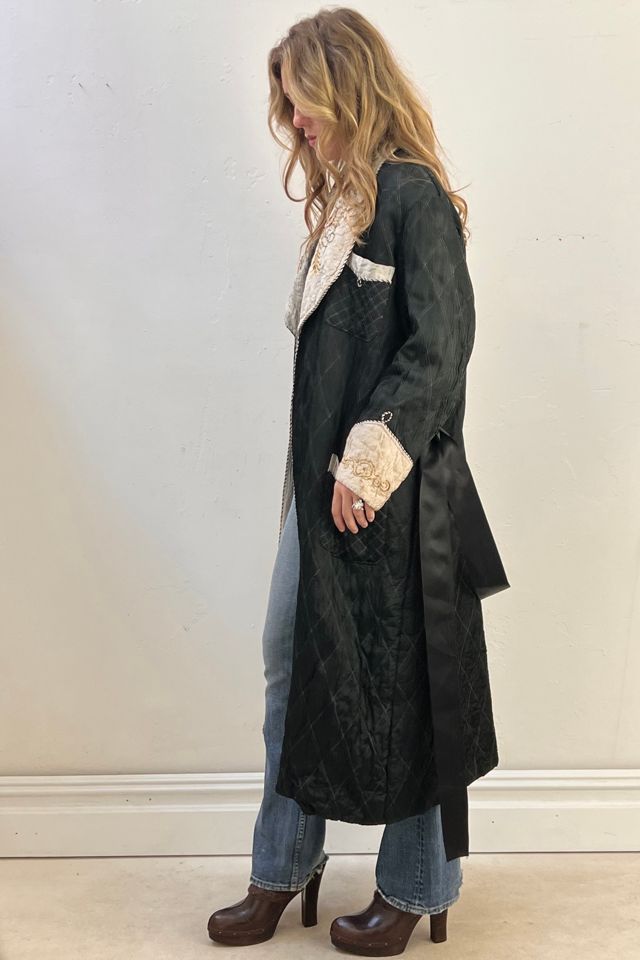 Vintage Souvenir Hand Embroidered Dragons Maxi Jacket Selected by Anna Corinna #1