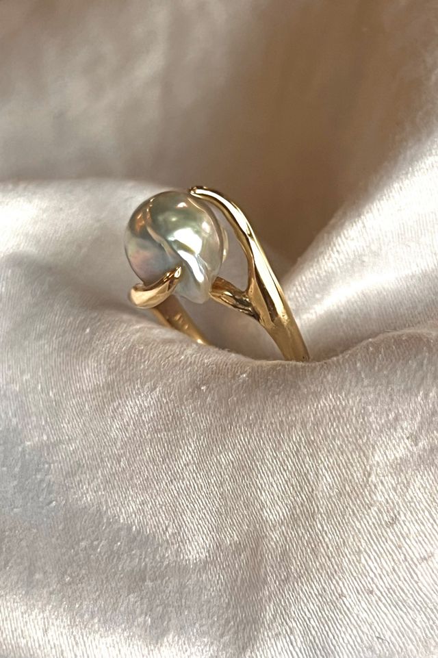 Vintage 14K Gold and Pearl Ring  Selected by Anna Corinna #2