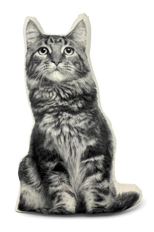Broderpress Longhair Cat Pillow