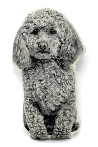 Broderpress Poodle Pillow
