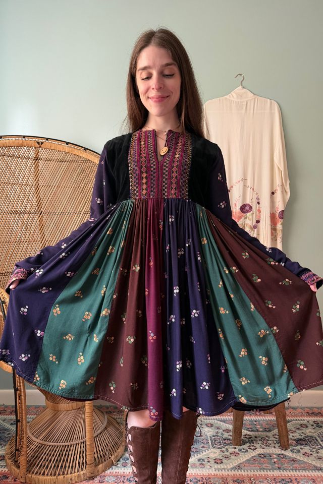 Vintage 1970s Boho Embroidered Afghan Dress Selected by Two Vintage Twins #1