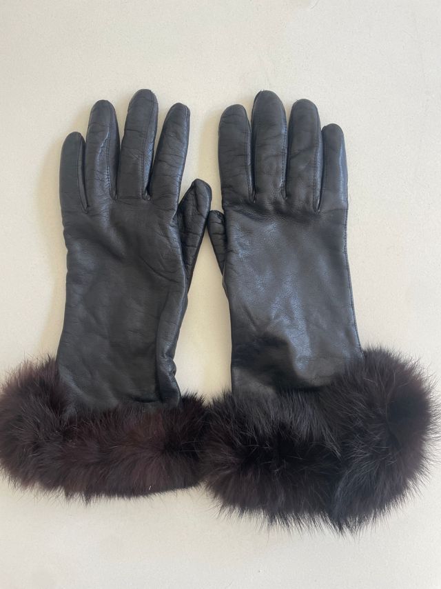 Vintage Fur Cuffed Kid Leather Gloves Selected by The Curatorial Dept. #1