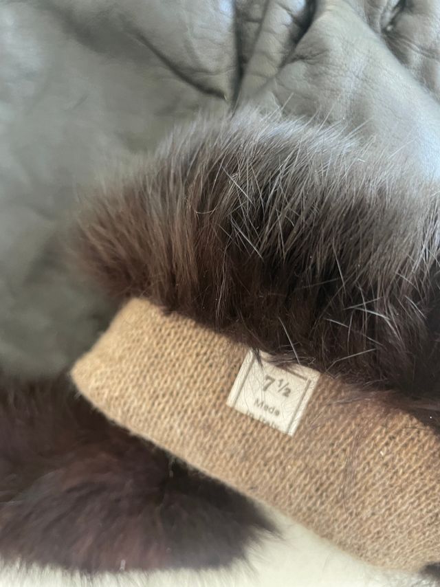 Vintage Fur Cuffed Kid Leather Gloves Selected by The Curatorial Dept. #2