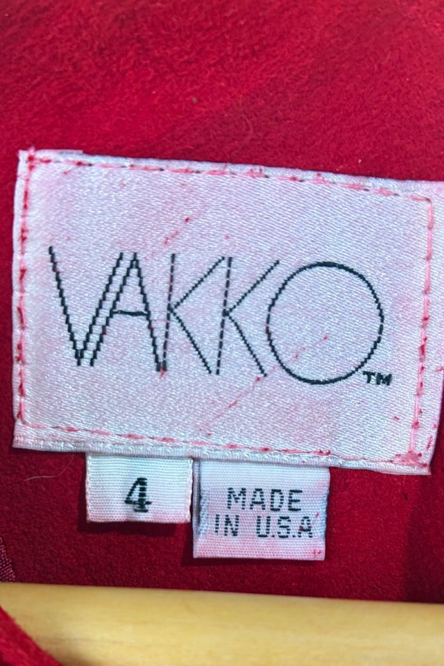 Vintage Vakko Suede Peplum Dress Selected by The Curatorial Dept. #3