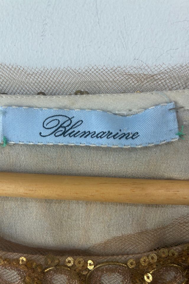 Vintage Blumarine Aqua & Gold Embellished Sequin DressSelected by The Curatorial Dept. #3