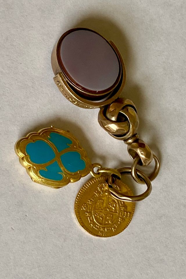 Antique English & French Gold Charms Collection Selected by The Curatorial Dept. #1