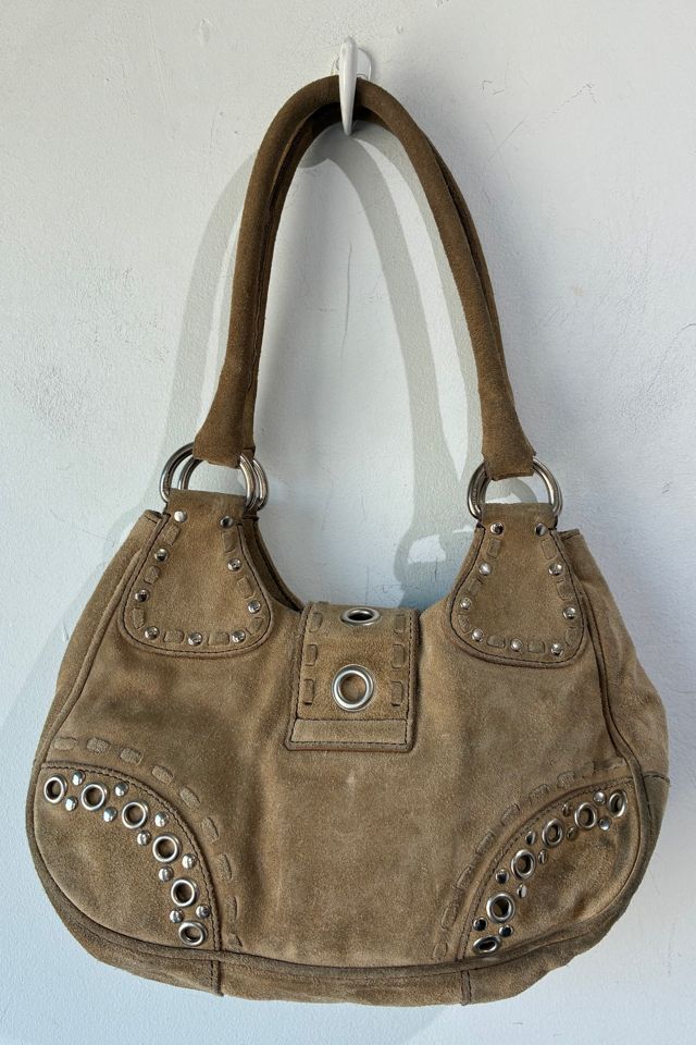 Vintage Prada Scamosciato Suede Moon Bag Selected by The Curatorial Dept. #2