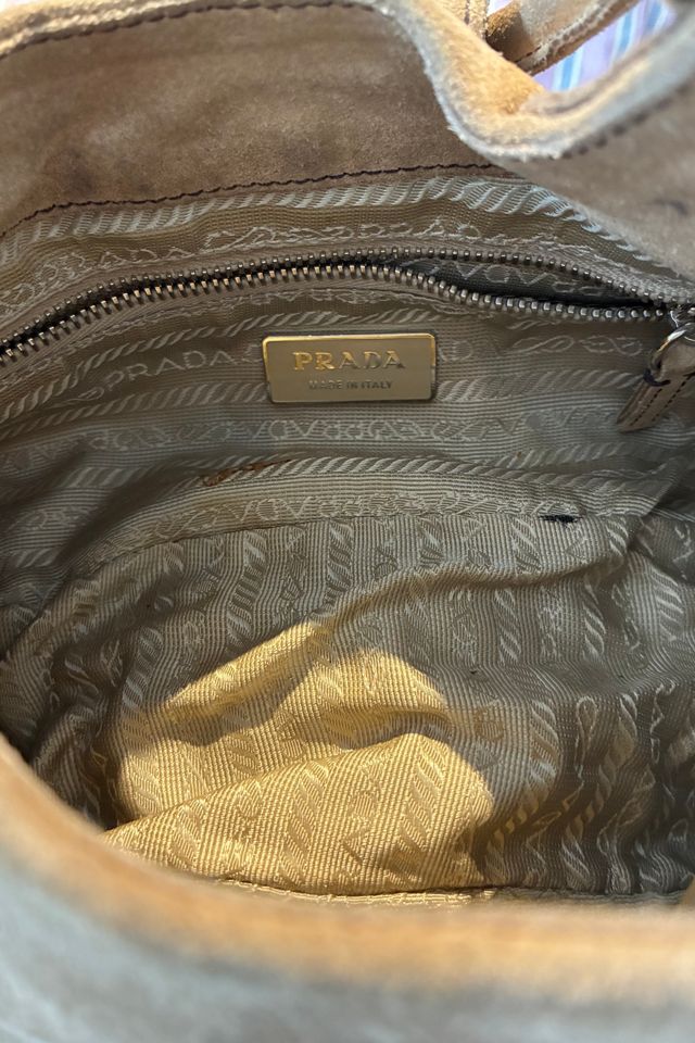 Vintage Prada Scamosciato Suede Moon Bag Selected by The Curatorial Dept. #3