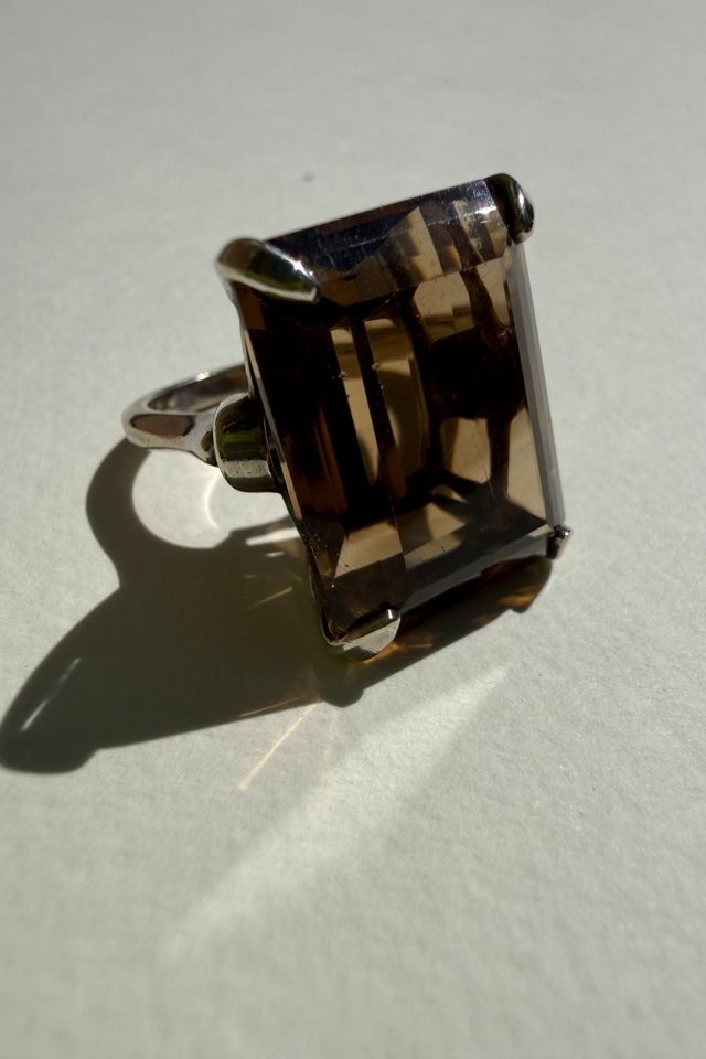 Sterling Silver Smokey Quartz Ring Selected by Wax Plant #2