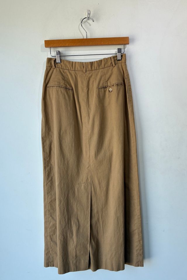 Vintage Ralph Lauren Khaki Column Skirt Selected by The Curatorial Dept. #2
