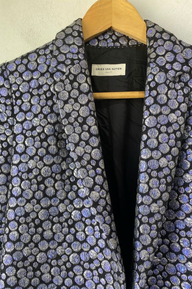 Dries van Noten Purple Lamé Metallic Jacket Selected by The Curatorial Dept. #3