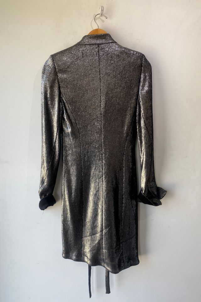 Ann Demeulemeester Metallic Silver Longline Duster Coat Selected by The Curatorial Dept. #2
