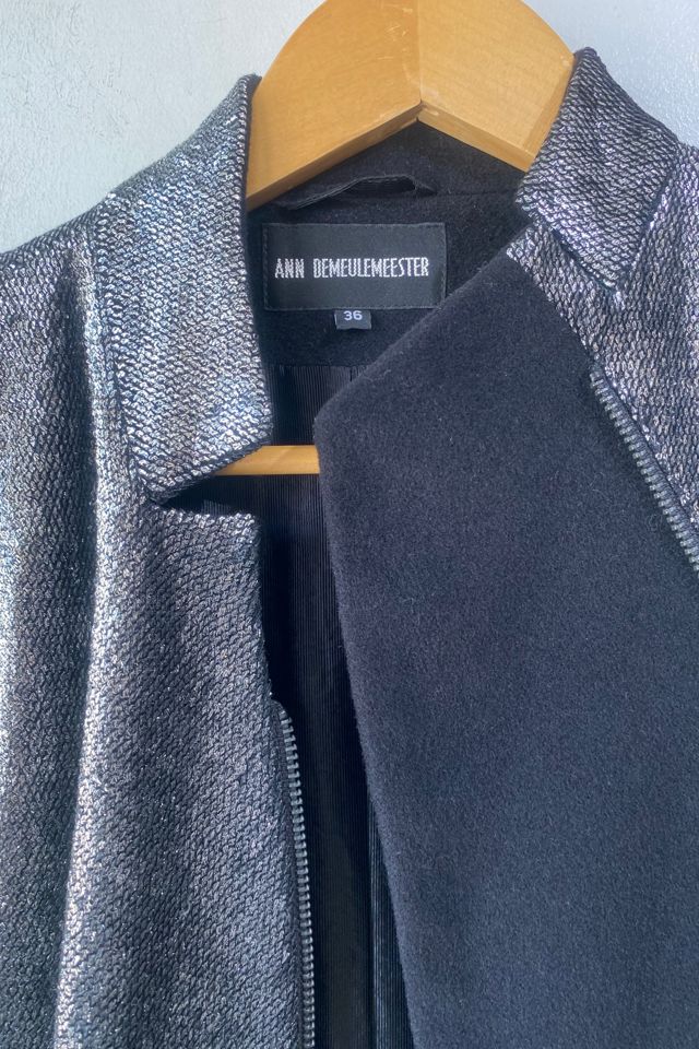 Ann Demeulemeester Metallic Silver Longline Duster Coat Selected by The Curatorial Dept. #3
