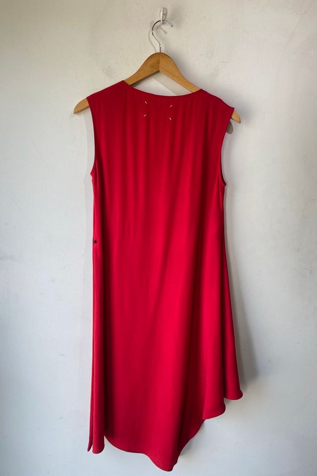 Maison Margiela Line 1 Draped Red Midi Dress Selected by The Curatorial Dept, #2