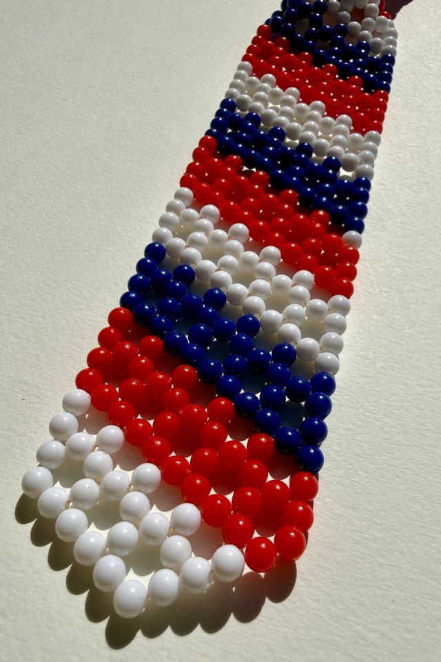 Vintage Beaded Necktie Selected by Wax Plant #1