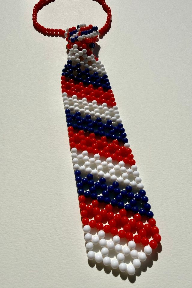 Vintage Beaded Necktie Selected by Wax Plant #2