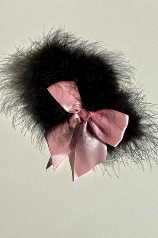 Deadstock Black Feather Garter Selected by Wax Plant