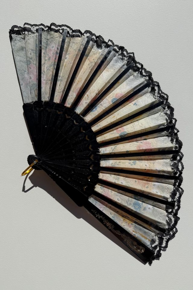Black Lace Hand Fan Selected by Wax Plant #3