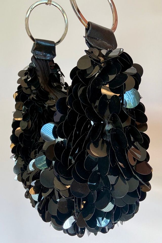 Black Sequin Shoulder Bag Selected by Wax Plant #2