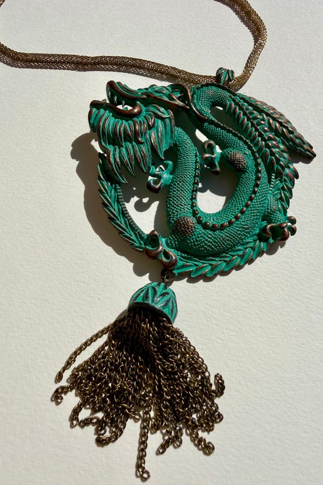 Copper Dragon Pendant Necklace Selected by Wax Plant #1