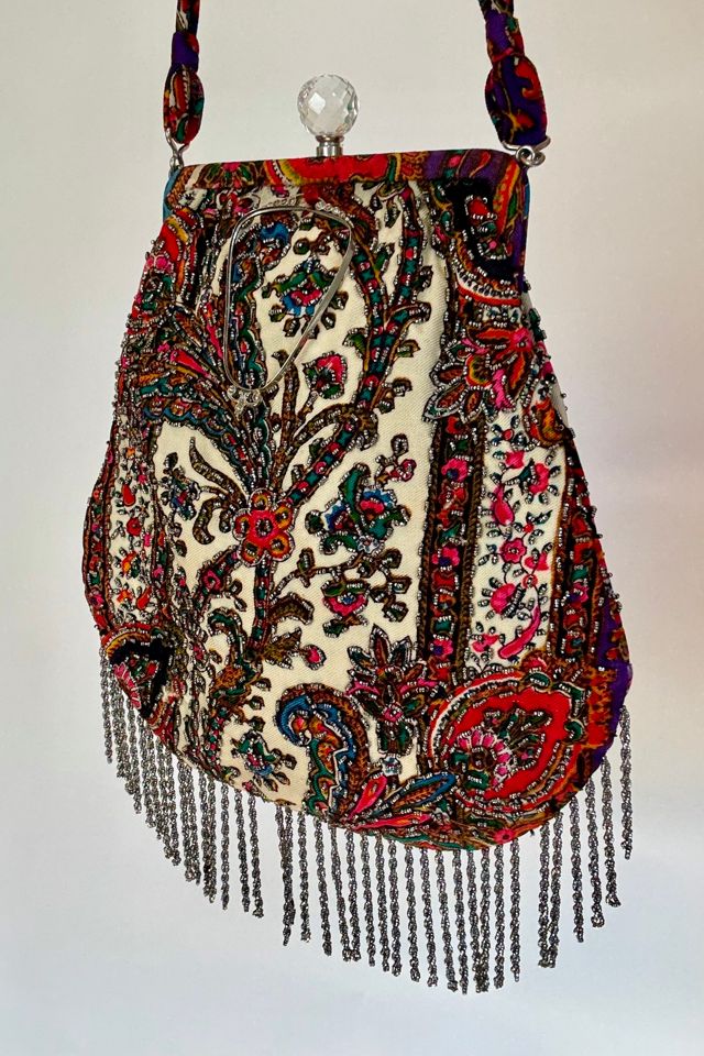 Vintage Beaded Floral Handbag Selected by Wax Plant #1