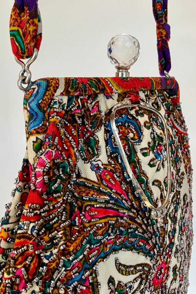 Vintage Beaded Floral Handbag Selected by Wax Plant #2