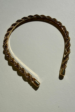 Gold Twisted Rope Chain Headband Selected by Wax Plant