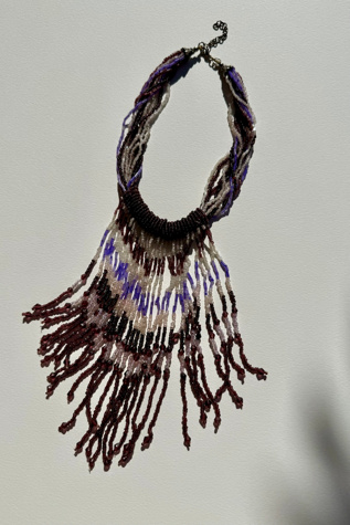 Lavender Beaded Necklace Selected by Wax Plant