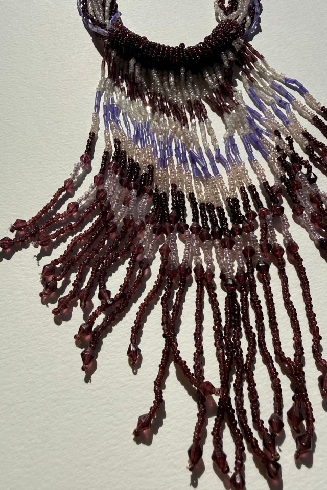 Lavender Beaded Necklace Selected by Wax Plant #1