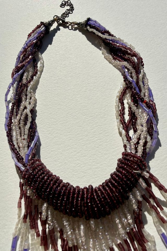 Lavender Beaded Necklace Selected by Wax Plant #2