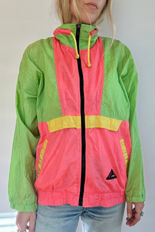 80's/90's Neon Wind Breaker Selected by Wax Plant