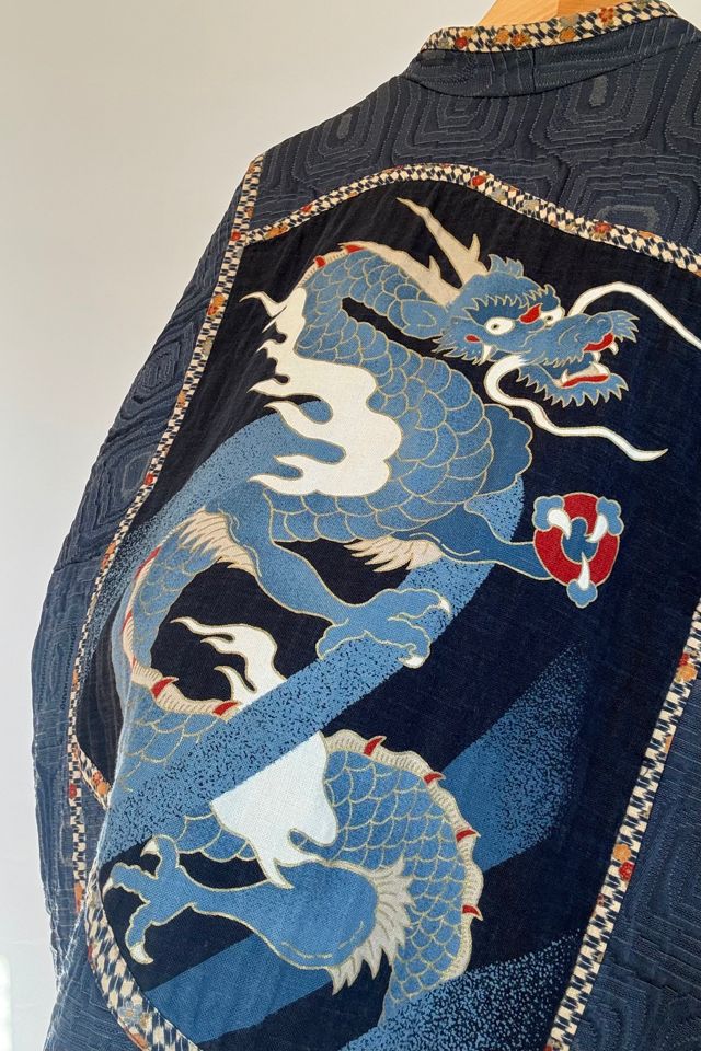 Blue Quilted Dragon Jacket Selected by Wax Plant #3