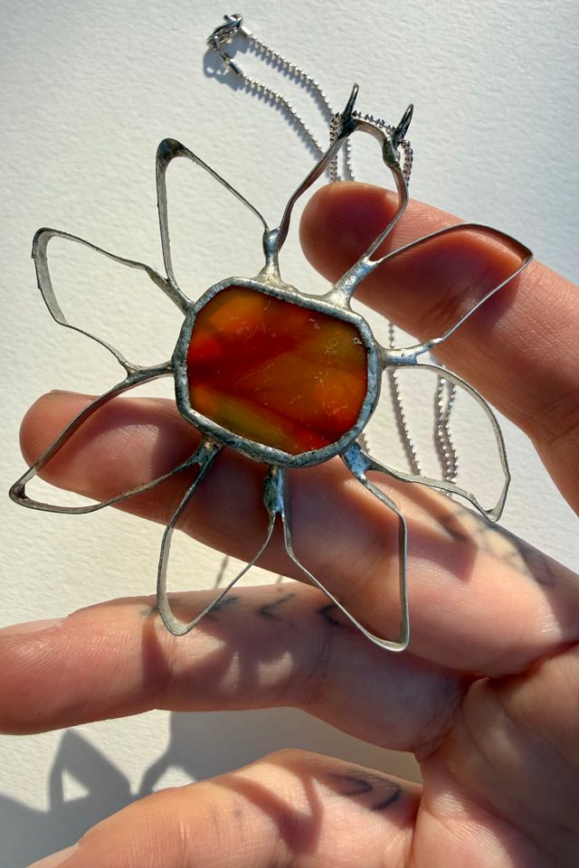 Handmade Silver Flower Necklace Selected by Wax Plant #2