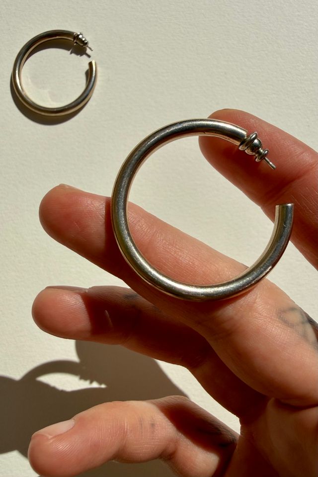 Sterling Silver Hoop Earrings Selected by Wax Plant #1