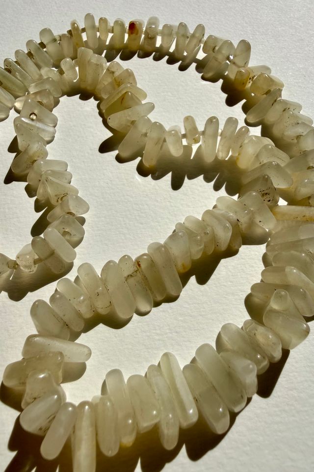 Creamy White Pebble Necklace Selected by Wax Plant #1