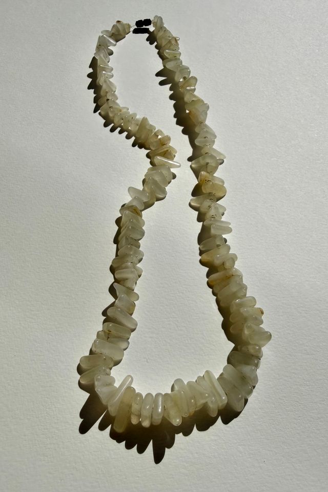 Creamy White Pebble Necklace Selected by Wax Plant #2
