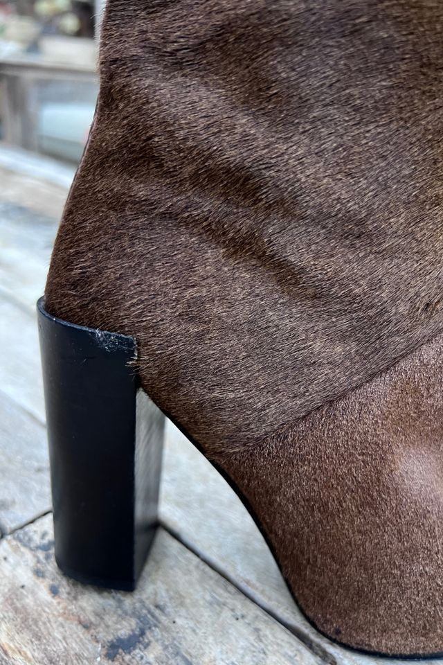 2000s Pierre Hardy Pony Hair Cuff Boots - Selected by Market Vintage #3