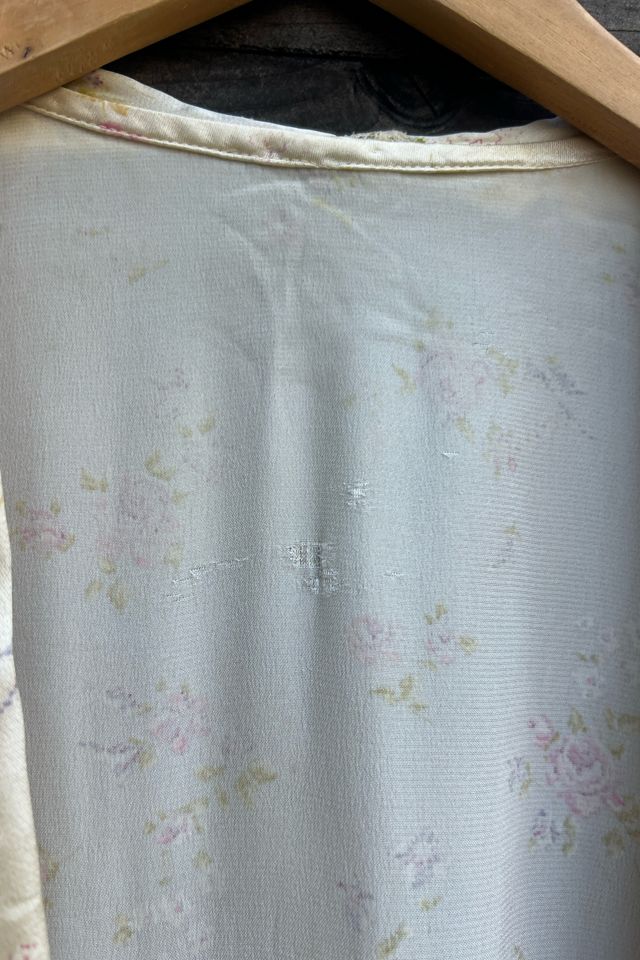 1940s Satin Rayon Floral Bed Jacket Robe - Selected by Market Vintage #3