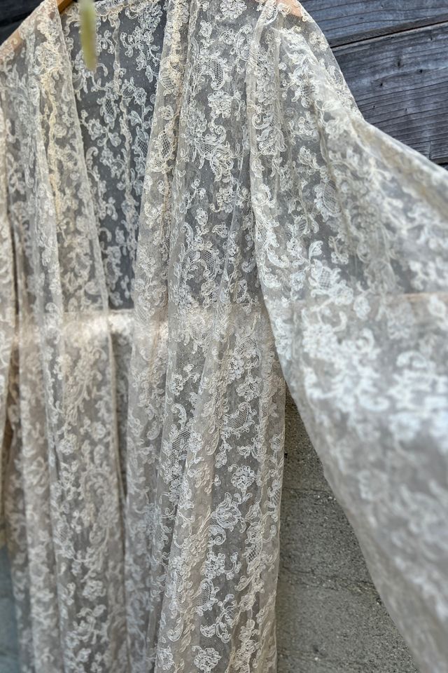 Rare 1960s Juel Park Lace Peignoir & Silk Gown Set - Selected by Market Vintage #3