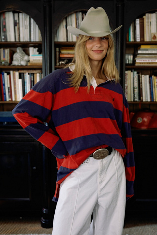1990s Ralph Lauren Striped Rugby Shirt by Lauren Owen of Texas
