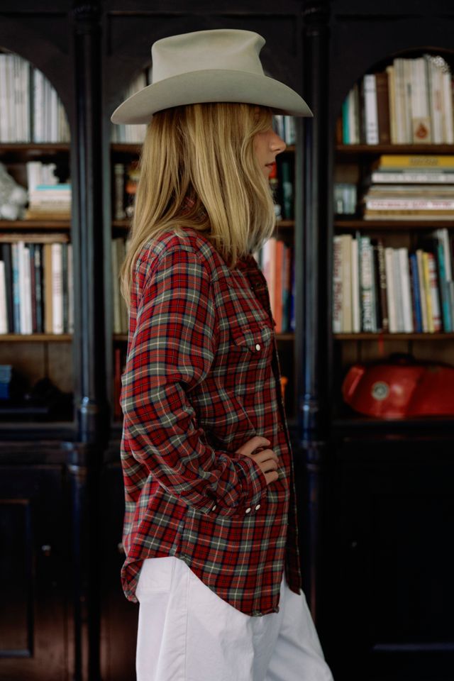 1990s Ralph Lauren Plaid Western Pearl Snap by Lauren Owen of Texas #1