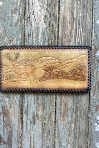 1970s Deadstock Tooled Leather Wallet Selected by Cherry