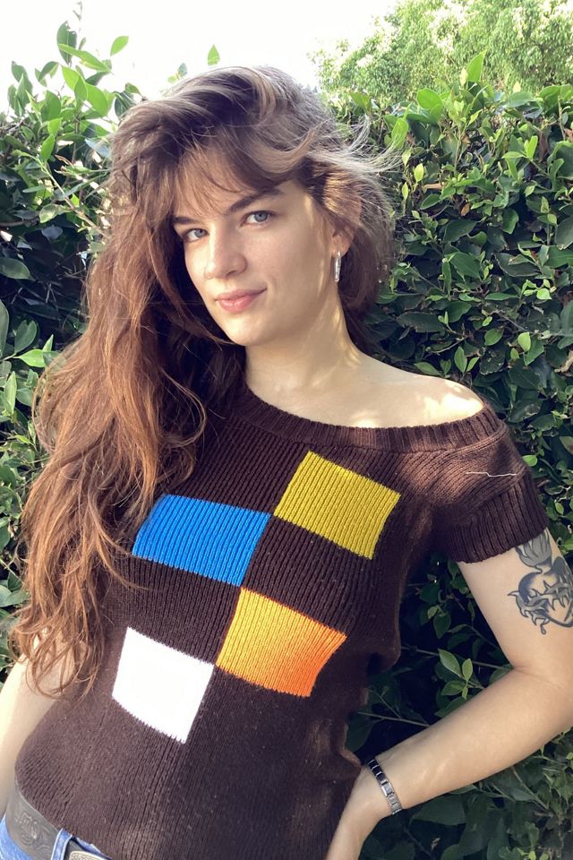 1970s Colorblocked Knit SweaterSelected by Cherry #1